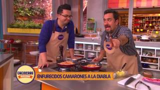 Receta Camarones a la Diabla  Cocineros Mexicanos [upl. by Notla401]