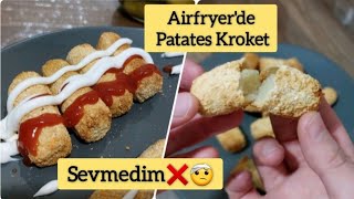 Airfryer de Patates Kroket Nasıl Yapılır Elektrolux Airfryer Yemek Denemeleri Tarifler frenchfries [upl. by Atsirt774]