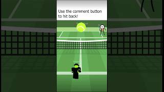 lets play tennis roblox version roblox robloxmemes strongestbattlegrounds memes [upl. by Hadeis947]