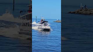 Boats Speeding in at the Venice Florida Jetty BoatsSpeeding VeniceJetty GulfCoastBoating [upl. by Meryl]