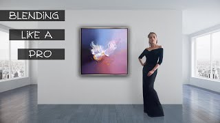 How to Blend Acrylic Paint  Blending Techniques for Beginners  Abstract Painting Tutorial [upl. by Caddric]