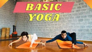 1 Hour Basic Yoga At Home With Master Sourav  How To Practice Yoga At Home For Beginners In 2022 [upl. by Ahseket]