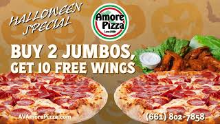 Amore Pizza Lancaster Pizza Wings amp Halloween Vibes with Amore Pizza Lancaster [upl. by Enaud]