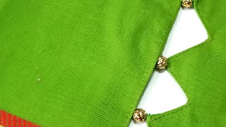 New Pattern Cotton Blouse Ki Aasteen Design  cutting and stitching [upl. by Ettenel]