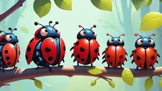 5 little ladybirds song  Toddler Learning  nurseryrhymeskidssongs kidsfun childrenssong 2024 [upl. by Woods]