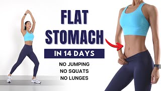 FLAT STOMACH in 14 Days  Belly Fat Burn🔥15 min Standing Workout  No Jumping No Squats No Lunges [upl. by Sunderland]