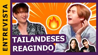 ATORES TAILANDESES DE BL REAGEM À MÚSICA LATINA feat OXQ CNCO Rosalía J Balvin [upl. by Hayalat740]