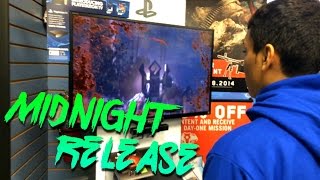 Advanced Warfare Midnight Release Vlog THE HYPE IS REAL [upl. by Harima]