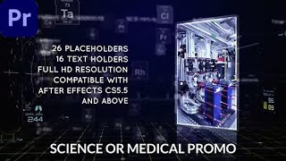 Premiere Pro Template Science or Medical Promo [upl. by Egief]