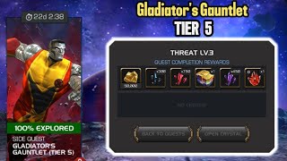 MCOC  Gladiators Gauntlet Tier 5  September Side Quest  Marvel Contest of Champions [upl. by Clemence]