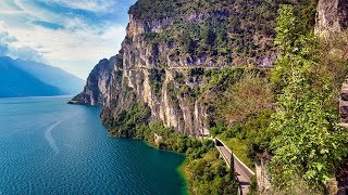 Lake Garda  From Riva up to Lake Ledro on the Old Ponale Road [upl. by Sinaj]