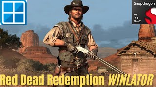 Red Dead Redemption Android Gameplay on Poco F5 7 gen 2 Winlator 80 [upl. by Ybreh]