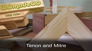 Mitre Joint with Tenon Reinforcement  The Tenon and Mitre [upl. by Winer]