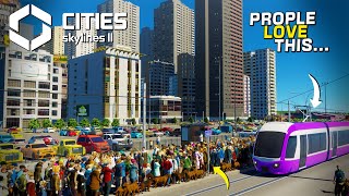 Finally I Started Tram Transportation in Cities Skylines 2 [upl. by Bonar793]