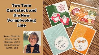 Two Tone Cardstock and the New Scrapbooking Line [upl. by Basia]