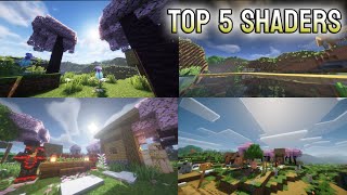 Top 5 Best Shaders For LowEnd PC  No Lag Shaders  Best Shaders [upl. by Muldon]