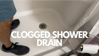 Unclog Your Shower Drain  2 Minute Fix [upl. by Aisak]