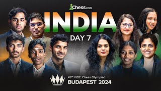 CHESS OLYMPIAD 2024 DAY 7  INDIA vs CHINA  INDIAw vs GEORGIA [upl. by Leanne966]