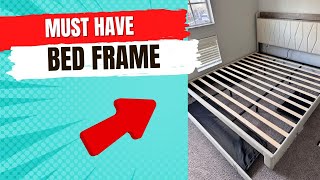 Bed Frame with Storage amp Charging Station – Perfect for Small Spaces [upl. by Jaala]