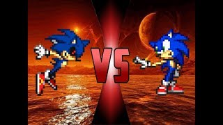 【Mugen】SonicexeR vs Blue Sky Hedgehog 12p [upl. by Ffej]