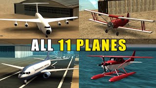 Where to Find ALL PLANES in GTA San Andreas Locations [upl. by Tuddor]