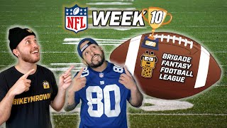 🔴 MAKING THE PLAYOFF PUSH  Week 10 Fantasy Football Recap  The Brigade Fantasy Football Show 2024 [upl. by Nitsej]