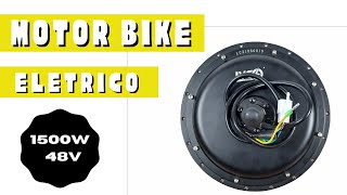 Motor de Cubo 1500w 48v para Bicicleta Elétrica Roda Traseira sem EscovaElectric Bike Motor [upl. by Branca]