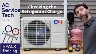 Checking the Refrigerant Charge on a Running R410A Inverter MINI SPLIT Unit [upl. by Ecyaj707]