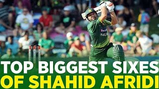 TOP BIGGEST SIXES OF SHAHID AFRIDI [upl. by Accever]