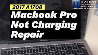 2017 A1708 Charger Port Replacement on Macbook Not Charging Repair [upl. by Aihcila3]