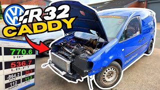 ULTIMATE VW CADDY SLEEPER HITS THE DYNO [upl. by Pihc985]