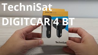 TechniSat DIGITCAR 4 BT  transmiter FM  zestaw głośnomówiący  ładowarka samochodowa  recenzja [upl. by Apfelstadt]