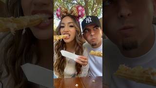 Trying Pineapple Churros from Disneyland shorts [upl. by Yeldarb]