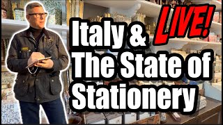 Discovering Stationery Journals Fountain Pens In Italy [upl. by Atrebla602]