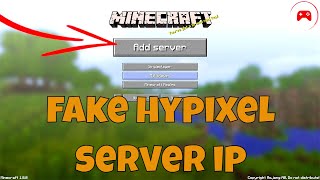 Fake Hypixel Minecraft Server IP Address [upl. by Calmas726]