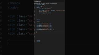 How to create multiple div with class in one click in VS Code  shorts vscode html ytshorts [upl. by Winther]