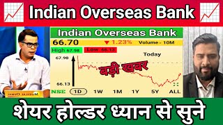 INDIAN OVERSEAS BANK SHARE LATEST NEWS TODAY  IOB SHARE  IOB SHARE TARGET  IOB SHARE ANALYSIS [upl. by Longerich]