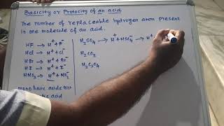 Basicity or protocity of an acid [upl. by Petta]