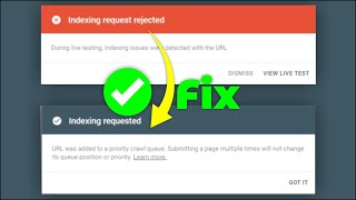 How To Fix Indexing Request Rejected in Google Search Console  Solve indexing Request Rejected [upl. by Ehctav842]