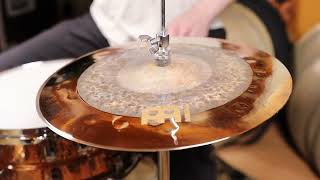 14quot Meinl Byzance Dual HiHat Cymbal Pair 898g1078g [upl. by Alliuqaj]