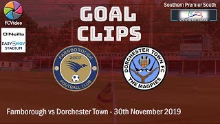 20191130  Farnborough vs Dorchester Town  Goals [upl. by Selmner]