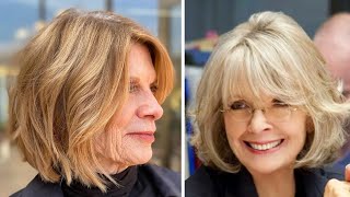 Gorgeous Short Bobs for Older Women with Style  Best Layered Bob Haircuts for Women Over 50 [upl. by Grey]