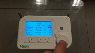 Operating the Wiser EER56000 Thermostat  Schneider Electric Support [upl. by Hanikehs781]