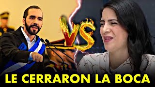 BOMBAZO🤯 Bukele DESTROZA a Claudia Ortiz y le calla la BOCA [upl. by Hairahs6]