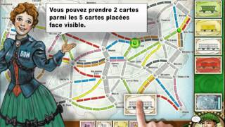 Ticket to Ride pour iPad  Version française [upl. by Eednyl882]