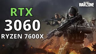 RYZEN 5 7600X RTX 3060 WARZONE  1080p 1440p 4k BENCHMARK [upl. by Ichabod]