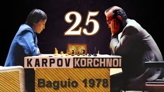 Viktor Korchnoi vs Anatoly Karpov  World Championship Match 1978  Round 25 [upl. by Rohn678]