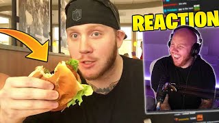 TIMTHETATMAN REACTS TO HIS FIRST TIME EATING CHICKFILA [upl. by Thornton163]