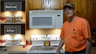 Not enough light over the stove How to get more light above the stove Range Hood Light improvement [upl. by Nnaer455]