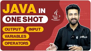 Java in One Shot  Revision  1  Output Input Variables Operators  Java Course [upl. by Streeter]